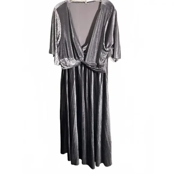 slim fit dress slacks Blue Grey Velvet Floral Button Down Maternity Maxi Dress – PinkBlush